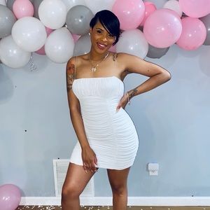 Thin strap mini dress